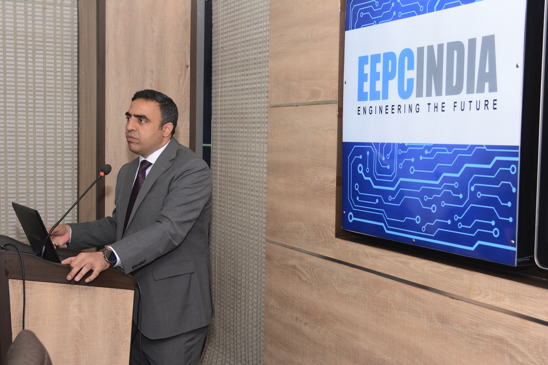 Mr. Ajay Rana, DGM & Regional Head, India Exim Bank spoke on suitable financial schemes for business and export.