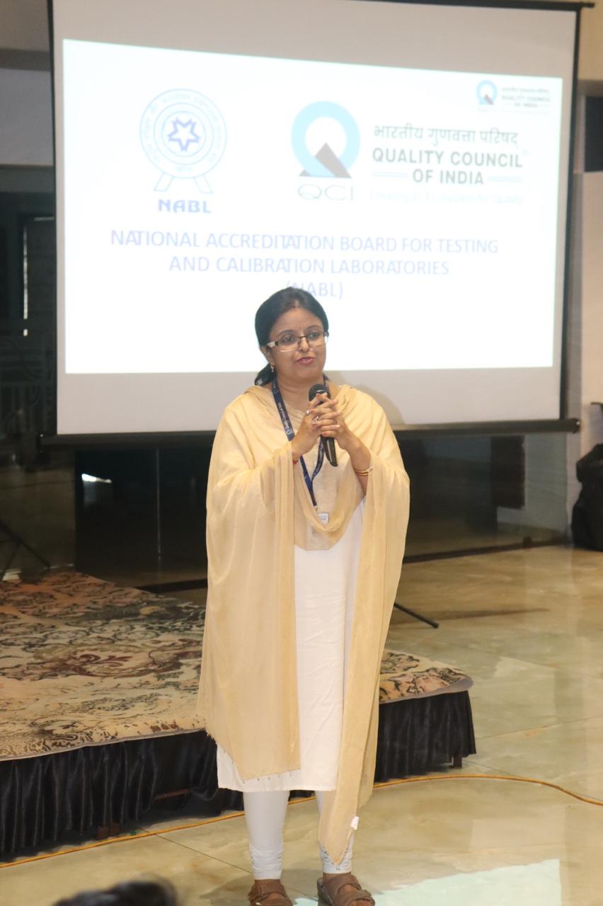 Ms. Malancha Das, Dy. Director, NABL spoke to the session.