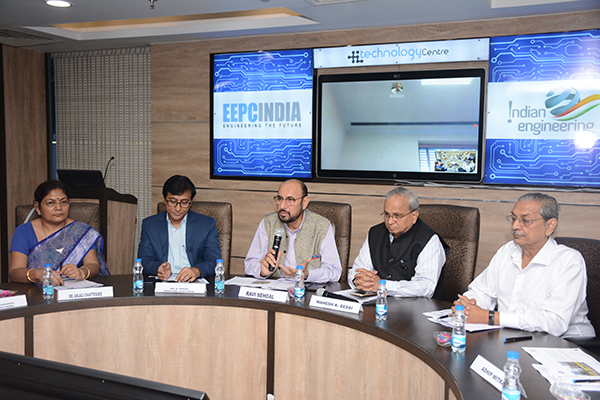 Mr. Ravi Sehgal, Chairman, EEPC India delivering the welcome address