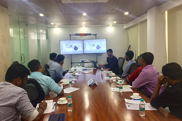 Participants gathering at the training.