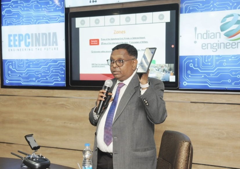 Assistant General Manager of Lawrence & Mayo - Scientific and Engineering Instruments Division & DGCA Certified Drone Pilot, Mr S Gabriel was the key speaker.