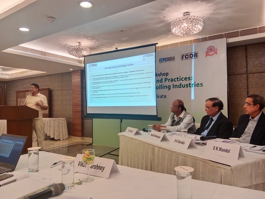 EEPC India Director (Personnel & Administration), Mr Dhruba Jyoti Basu spoke to the Workshop.